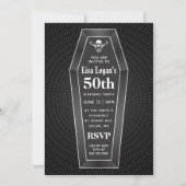 丘のパーティの招待状上の棺 招待状 (正面)