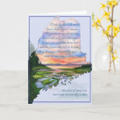 丘のメインの海岸の挨拶状によって来られる カード (黄色い花)