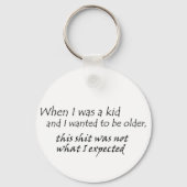 丘の上おもしろいに成長する古い笑わされる引用文 キーホルダー (正面)