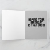 丘の上おもしろいの誕生日"今日のポープ" カード (内部)