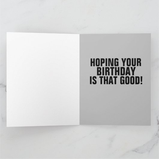 丘の上おもしろいの誕生日"今日のポープ" カード (内部)