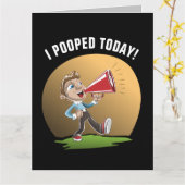 丘の上おもしろいの誕生日"今日のポープ" カード (黄色い花)