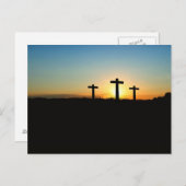 丘の上で十字架を3つ ポストカード (正面/裏面)