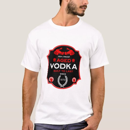 丘の上で50ウォッカ・ドリンカー Tシャツ (正面)