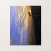 丘の上に沈む夕日 ジグソーパズル (縦)