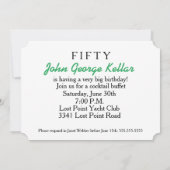 丘の上のサプライズ誕生日パーティー 招待状 (裏面)