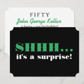 丘の上のサプライズ誕生日パーティー 招待状 (正面/裏面)