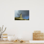 丘の上のシャトー・ド・チノン・カストレテア ポスター (キッチン)