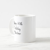 丘の上のフィフティ・フィフティ 50歳の誕生日 コーヒーマグカップ (正面左)