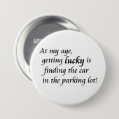 丘の上の古いユーモアノベルティ冗談のギフト 缶バッジ (正面&裏面)