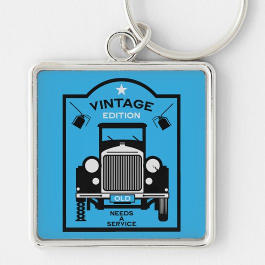 丘の上の四辺形ハッピーバースデー キーホルダー (正面)