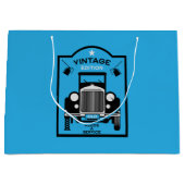 丘の上の四辺形ハッピーバースデー ラージペーパーバッグ (正面)