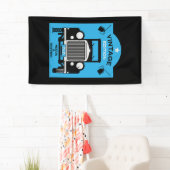 丘の上の四辺形ハッピーバースデー 横断幕 (インサイチュ)