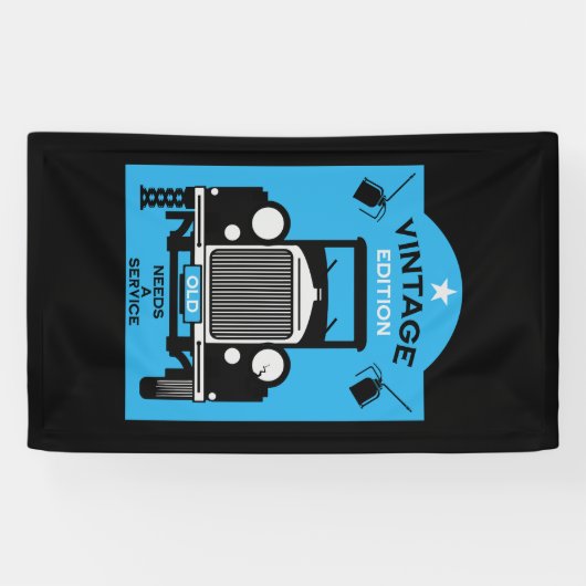 丘の上の四辺形ハッピーバースデー 横断幕 (横)