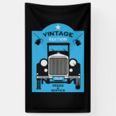 丘の上の四辺形ハッピーバースデー 横断幕 (縦)