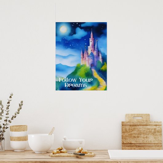 丘の上の城、夢を追う ポスター (キッチン)