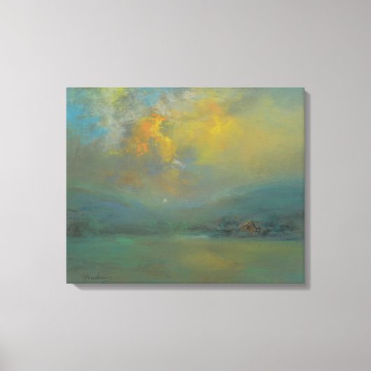 丘の上の夕日（Glenn Cooper Henshaw著） キャンバスプリント (正面)