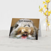 丘の上の夜通しを思い出す カード (黄色い花)