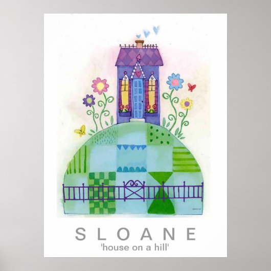 丘の上の家 ポスター (正面)