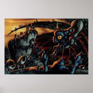 丘の上の日没 ポスター