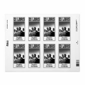 丘の上の木々Ex Libris ラベル (フルシート)