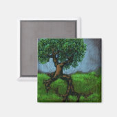 丘の上の木 マグネット (正面/裏面)