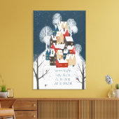 丘の上の趣のある小さな静か村の詩 キャンバスプリント (インサイチュ (リビング))