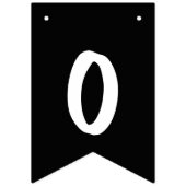 丘の上の黒と白 バンティングフラッグ (第2の旗)