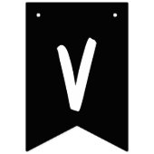 丘の上の黒と白 バンティングフラッグ (第3の旗)