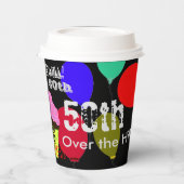 丘の上の50番目のピンクのカップケーキ名 紙コップ (左)