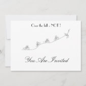 丘の上を行く自転車カスタマイズ招待状 招待状 (正面)