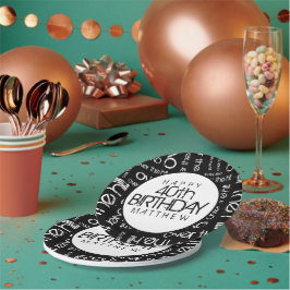 丘の上カスタムの年齢と個人名 ペーパープレート