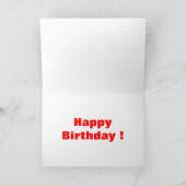 丘の上50誕生日それをパーソナライズ カード (内部)