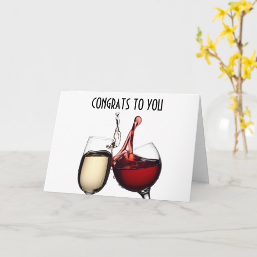 「丘の上」に乾杯 カード (黄色い花)