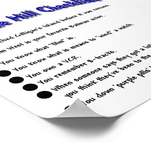 丘の上 ポスター (角)