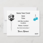 丘の上 – ルート66 – ヴィンテージカー招待状 招待状 (裏面)