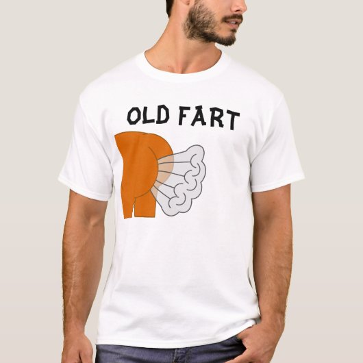 丘の上、古いFART、おもしろい誕生日Tシャツ Tシャツ (正面)