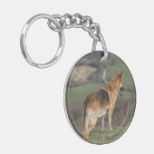 丘の下で見るドイツ語Shephard キーホルダー (正面左)