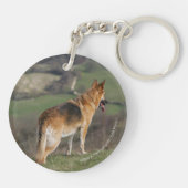 丘の下で見るドイツ語Shephard キーホルダー (裏面)