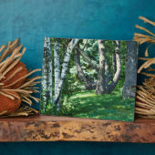 丘の中腹の木 フォトプラーク (側面)