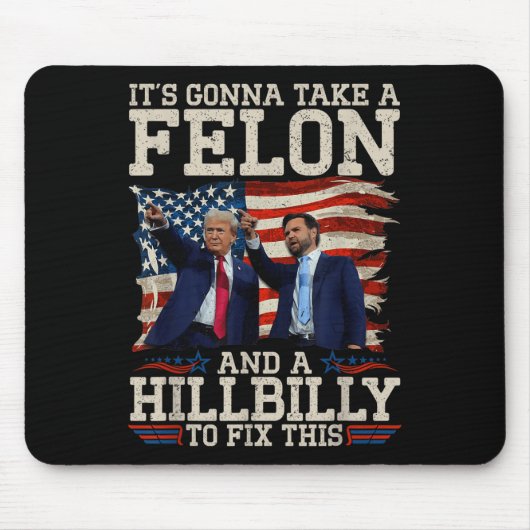 丘の中腹の男と男を雇って直す計画だ マウスパッド (正面)