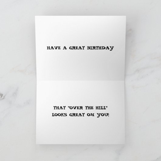 丘の向こうに素晴らし見える! カード (内部)