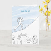 丘の向こうに カード (黄色い花)