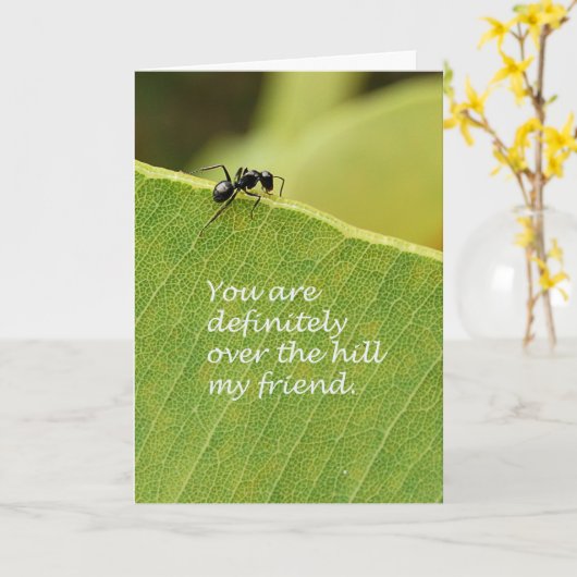 丘の向こうに カード (黄色い花)