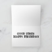 丘の向こうの誕生日カードに彼の古い人々 カード (内部)