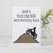 丘の土のバイクのライダーCSTMに 招待状 (スタンド正面)