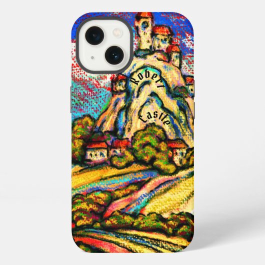 丘の城の幻想 + 君の名は iPhoneケース (裏面)