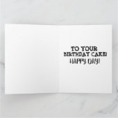 丘の大おもしろいきな誕生日カードの上の消防士 カード (内部)