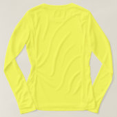 丘の女性運動長袖のTシャツの馬 Tシャツ (デザイン裏面)