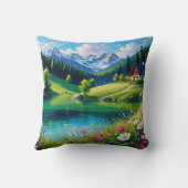 丘の小声 – 魅惑の湖 クッション (裏面)